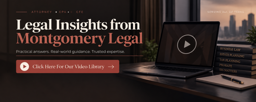 Watch the Montgomery Legal video library